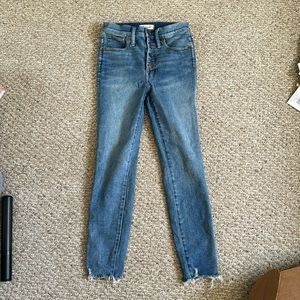 Madewell high rise stretch skinny